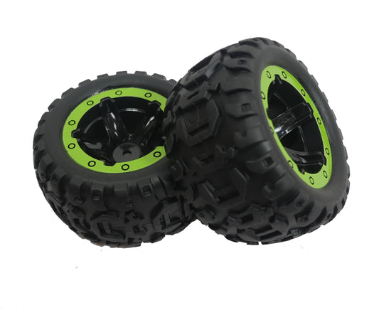 BlackZon Slyder Wheels and Tires, Green