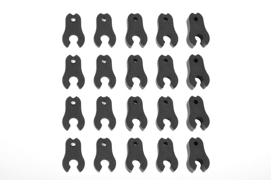 Team Corally Caster Clips Set, 1.0mm to 4.5mm