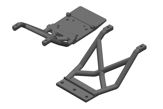 Team Corally Skid Plate Set, Front and Rear