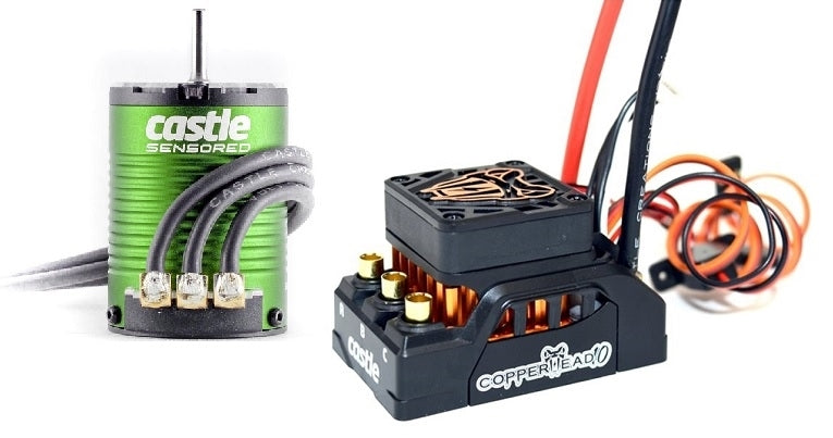 Castle Creations Copperhead 10 ESC and 1406-4600kV Sensored Combo