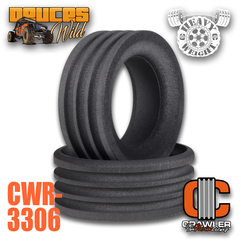 Crawler Innovations Deuce's Wild Heavy Weight Single Stage 3.45" - 3.85" Tall 1.9 Tire Foams (2)