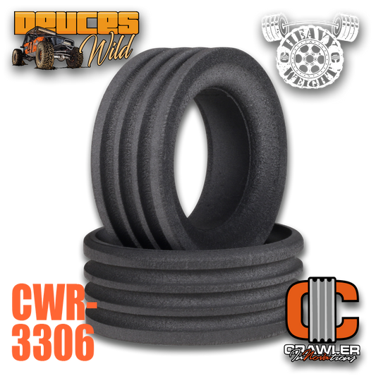 Crawler Innovations Deuce's Wild Heavy Weight Single Stage 3.45" - 3.85" Tall 1.9 Tire Foams (2)