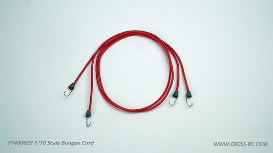 Cross-RC Scale Accessories - 1/10 Scale Bungee Rope (Red)