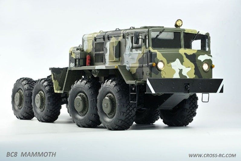 Cross-RC BC-8F Mammoth 8X8 1/12 Scale Military Truck Kit - Flagship Edition