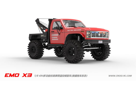 Cross-RC EMO X3 1/8 Scale Recovery Vehicle RTR - Red