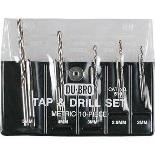 Du-Bro 10-Piece Metric Assorted Tap & Drill Set