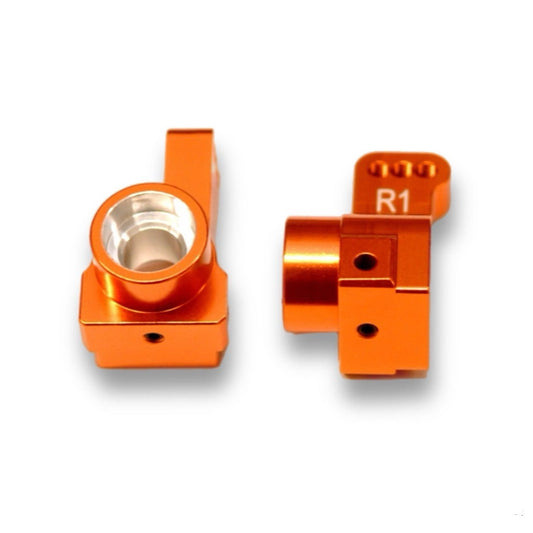 ST Racing Concepts Aluminum Rear Hub Carriers 1 Degree Toe-in for Associated DR10 (2) - Orange