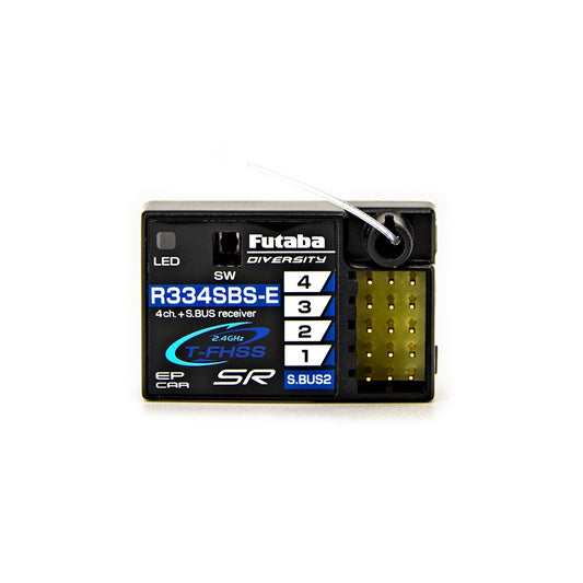 Futaba R334SBS-E 4-Ch S.BUS2 2.4GHz T-FHSS Receiver 01102152-3