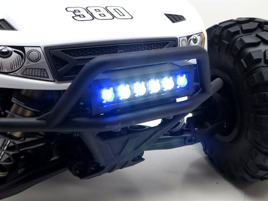 Gear Head RC Axial Yeti Edition White and Blue Six Shooter plus Mounting Kit Combo