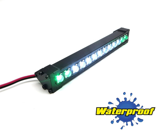 Gear Head RC 1/10 Scale Trail Torch 4" LED Light Bar - White and Green