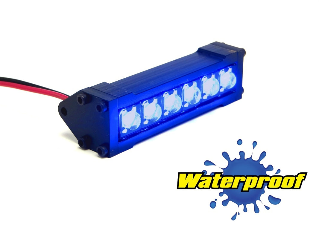 Gear Head RC 1/10 Scale Six Shooter 2" LED Light Bar - Blue