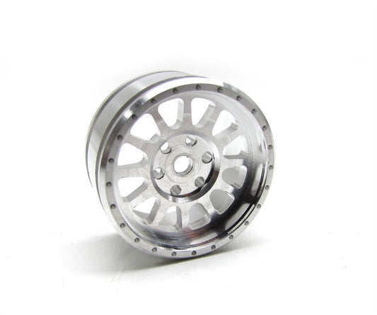 Gear Head RC M-12 Micro Crawler Wheels, Silver (4)