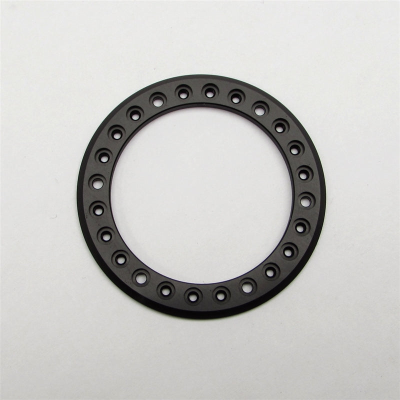 Gear Head RC 1.9" Aluminum Beadlock Rings - Anodized Black (2)