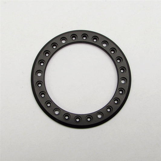 Gear Head RC 1.9" Aluminum Beadlock Rings - Anodized Black (2)