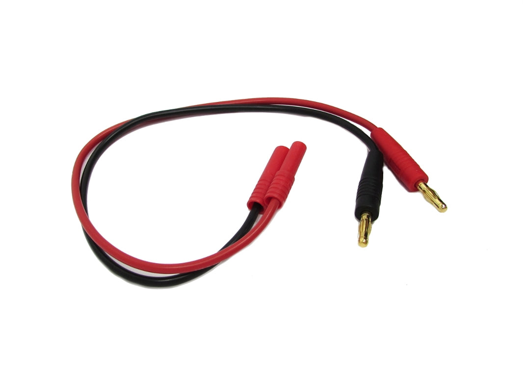 Gear Head RC 4.0 Banana Plug Charge Lead with 4mm Bullet Connectors