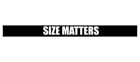 Size Matters - Windshield Banner