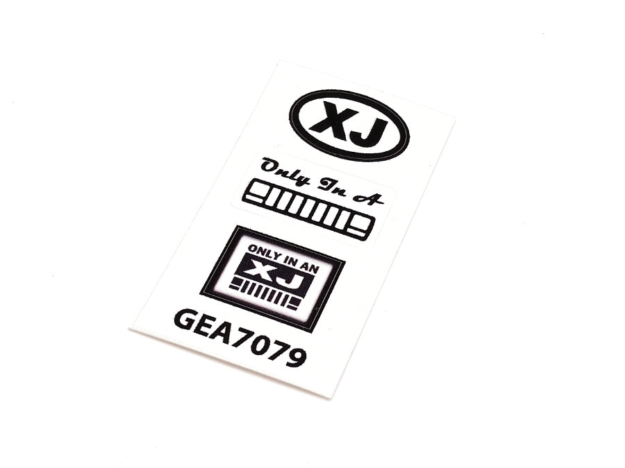 XJ Sticker Sheet