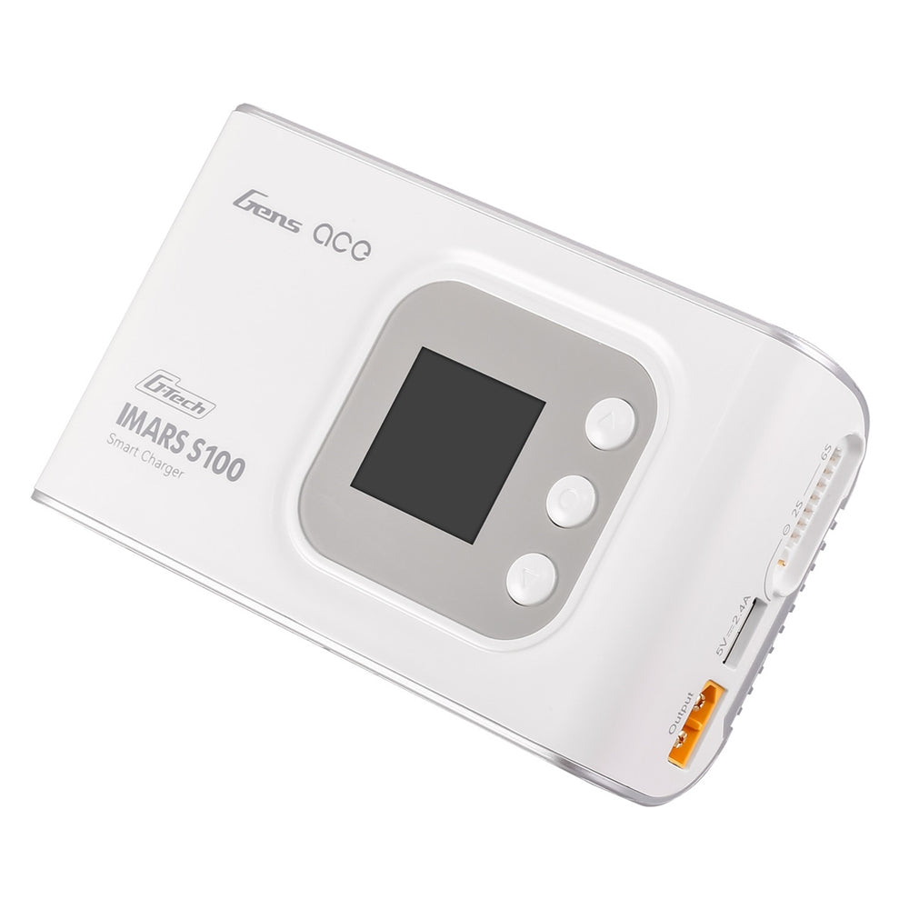Gens ace IMARS S100 G-Tech AC Smart Battery Charger - White (GEAS100-UW)