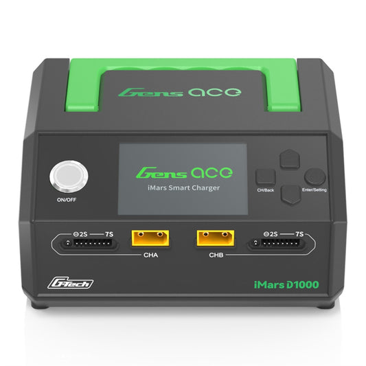 Gens ace IMARS D1000 G-Tech 1000W Dual Channel AC Charger (GEAD1000-UB)