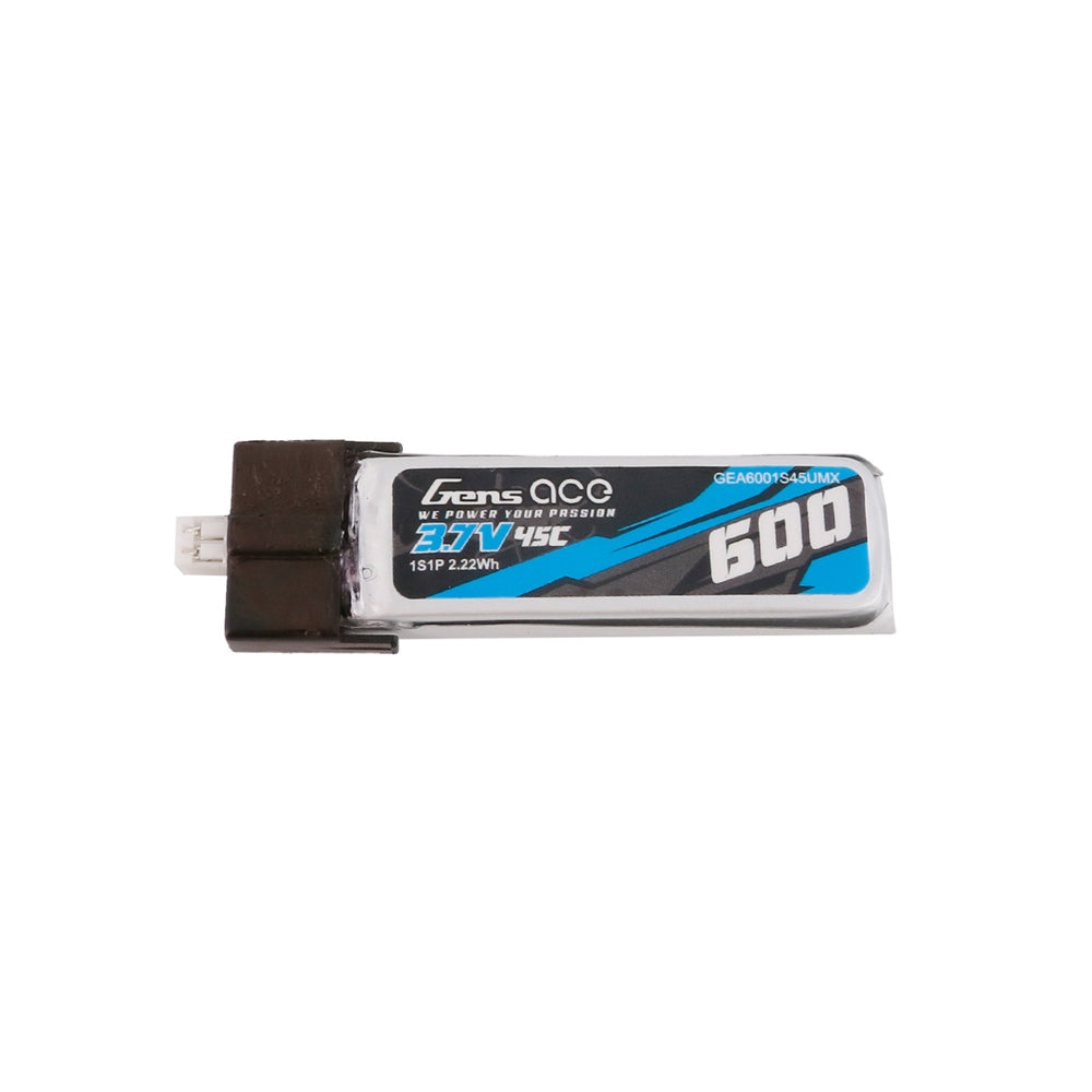 Gens ace 600mAh 1S 45C 3.7V Lipo Battery Pack with JST-PHR Plug