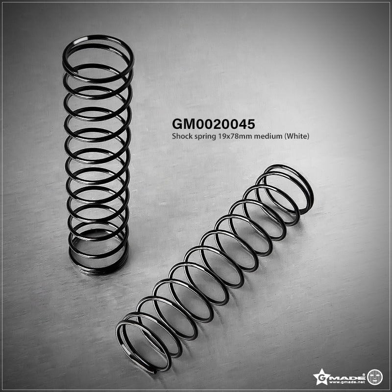 Gmade XD Shock Spring 19x78mm Medium White (2)