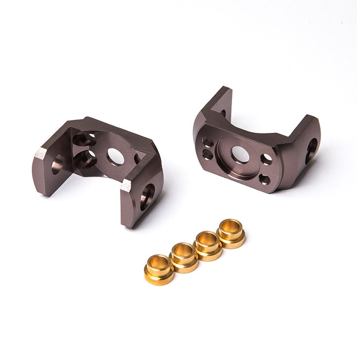 Gmade Aluminum C-Hub Carrier (Titanium Gray) (2) for Gmade GS01 Axle