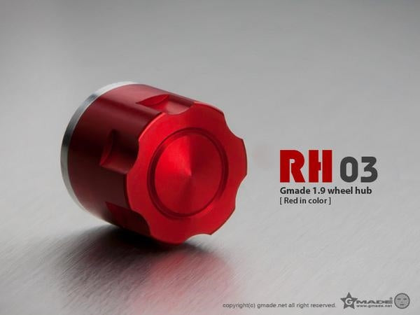 Gmade 1.9" RH03 Wheel Hubs (Red) (4)