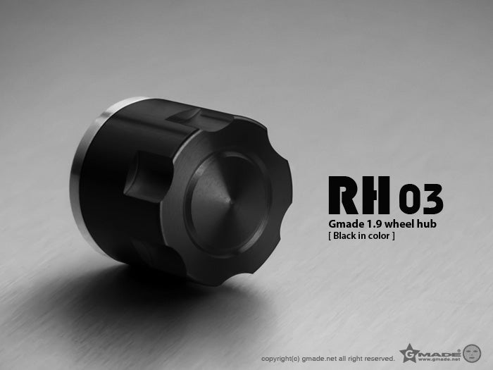 Gmade 1.9" RH03 Wheel Hubs (Black) (4)