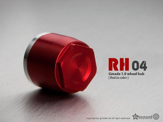 Gmade 1.9" RH04 Wheel Hubs (Red) (4)