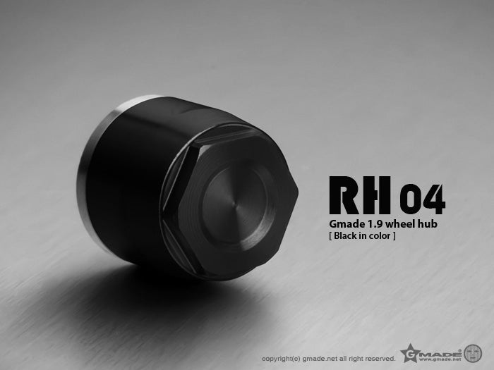 Gmade 1.9" RH04 Wheel Hubs (Black) (4)