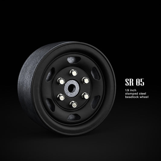 Gmade 1.9" SR05 Beadlock Wheels (Matte Black) (2)