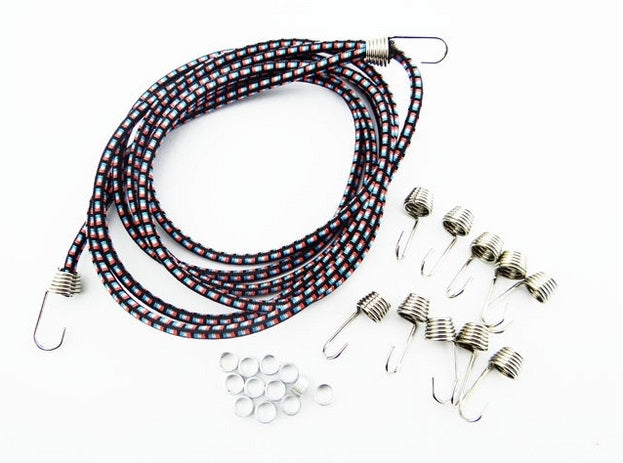 Hot Racing 1/10 Scale Bungee Cord Kit (Blue White Orange Black)