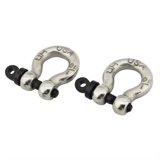 Hot Racing 1/10 Scale Alum Chrome Tow Shackle D-Rings (2)