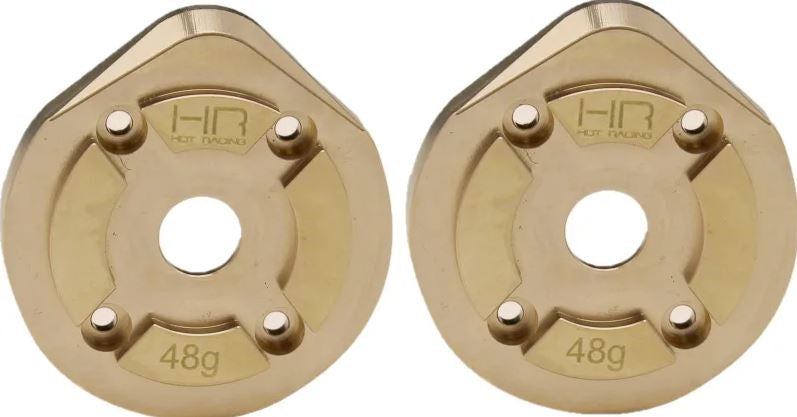 Hot Racing Brass Portal Cover: Axial UTB