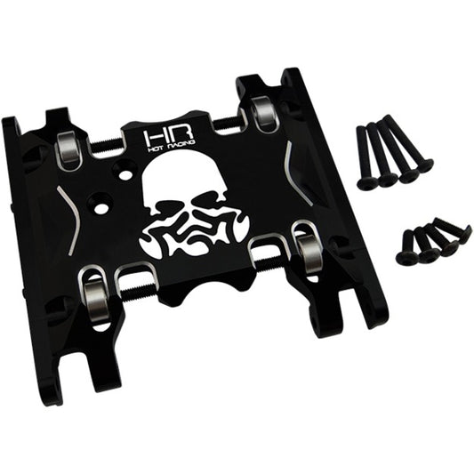 Hot Racing Aluminum Bearing Skid Plate (Speed Transmission) - SCX10 II Kit