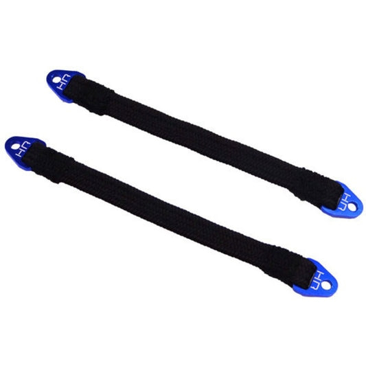 Hot Racing Suspension Travel Limit Straps 110mm (2) Blue