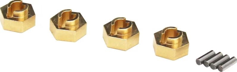 Hot Racing Brass Stock Wheel Hub 7mm Hex SCX24