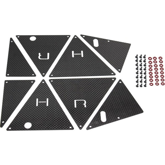 Hot Racing Carbon Fiber Tube Chassis Side Inner Panels Traxxas Unlimited Desert Racer UDR