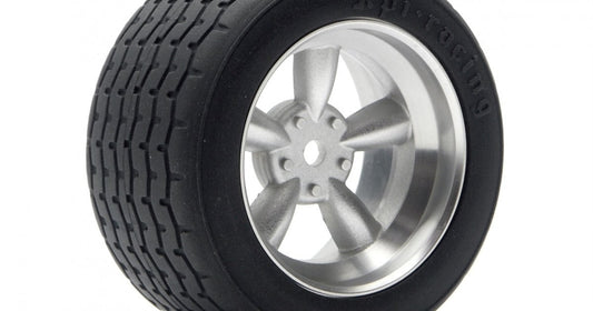 HPI Racing Matte Chrome Vintage 5 Spoke Wheel, 31mm, 6mm Offset (2pcs)