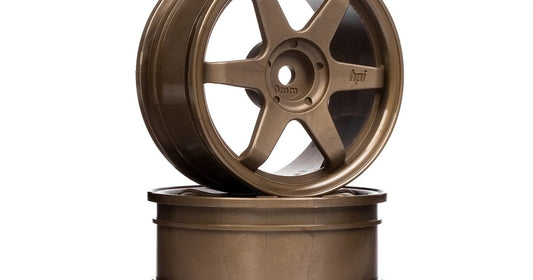 HPI Racing TE37 Wheel, 26mm, Bronze, 0mm Offset (2pcs)