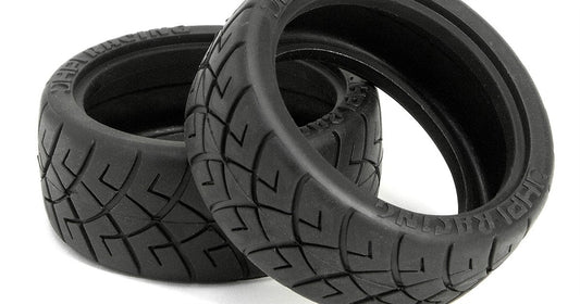 HPI Racing X Pattern Radial Tire, D Compound, 26mm (2pcs)