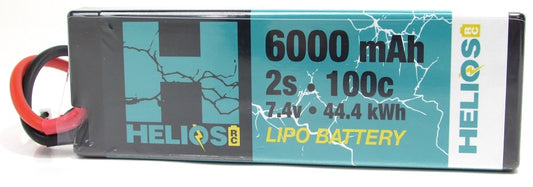 Helios RC 2S 7.4V 6000mAh 100C Racing LiPo - XT60