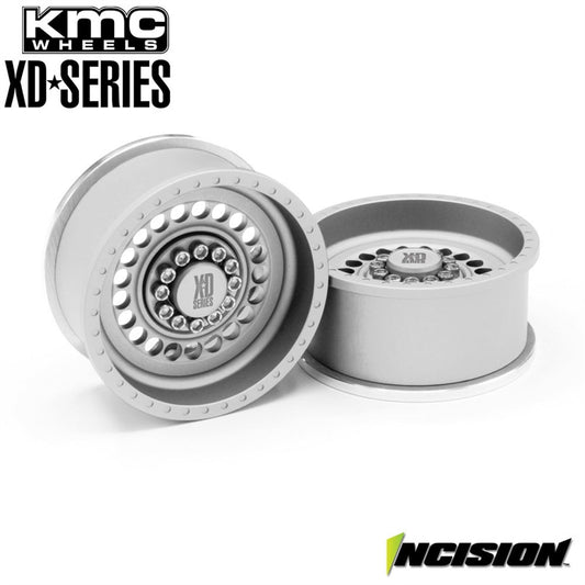 Incision KMC 1.9" XD136 Panzer Clear Anodized Wheels (2)