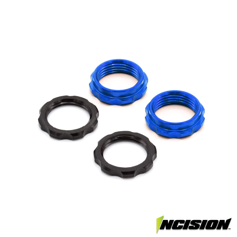 Incision S8E Machined Spring Collars (2) - Blue
