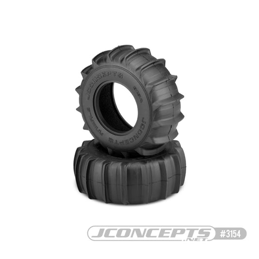JConcepts Animal 2.2" / 3.0" Paddle Tires, Yellow Compound (2)