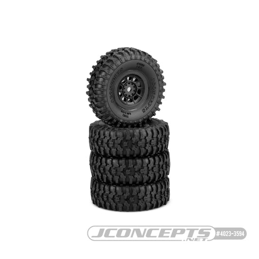 JConcepts Tusk 1.0" Tires Mounted on Hazard Wheels (4)