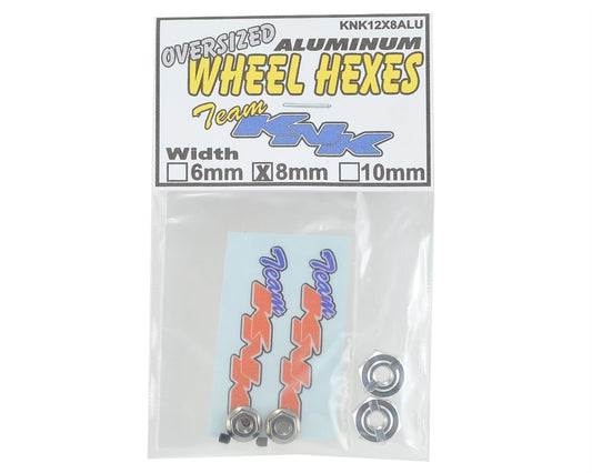 Team KNK 12mm x 8mm Aluminum Wheel Hexes (2)