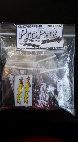 Team KNK Flat Head ProPak Black Oxide Hardware Kit (700)