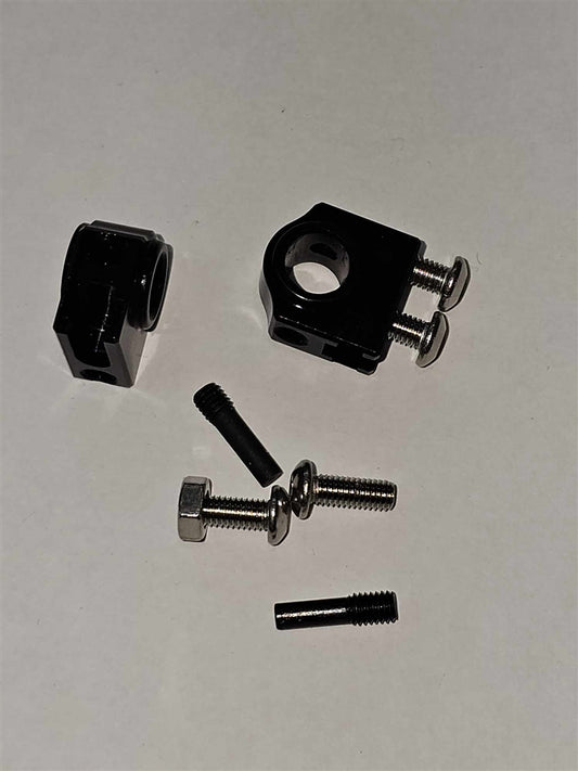 Team KNK Aluminum Body Mounts, Black, Version 3 (2)