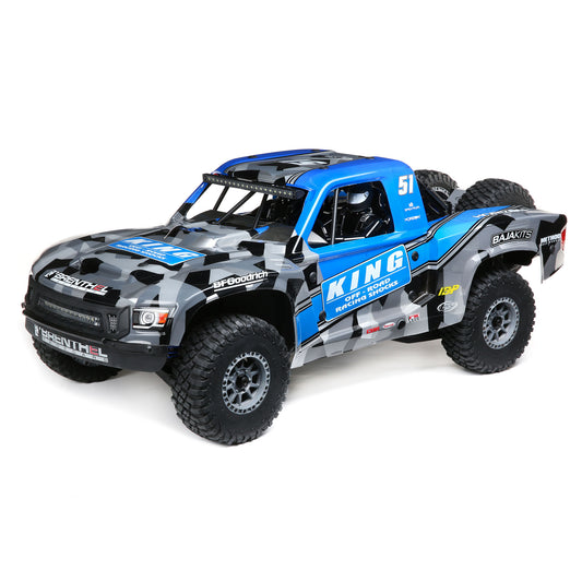 Losi 1/6 Super Baja Rey King 8S 4X4 RTR Brushless Desert Truck, Blue